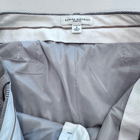 Plaid, Ryan Fit, Banana Republic Slacks, Women Size 4 - Picture 4 of 6